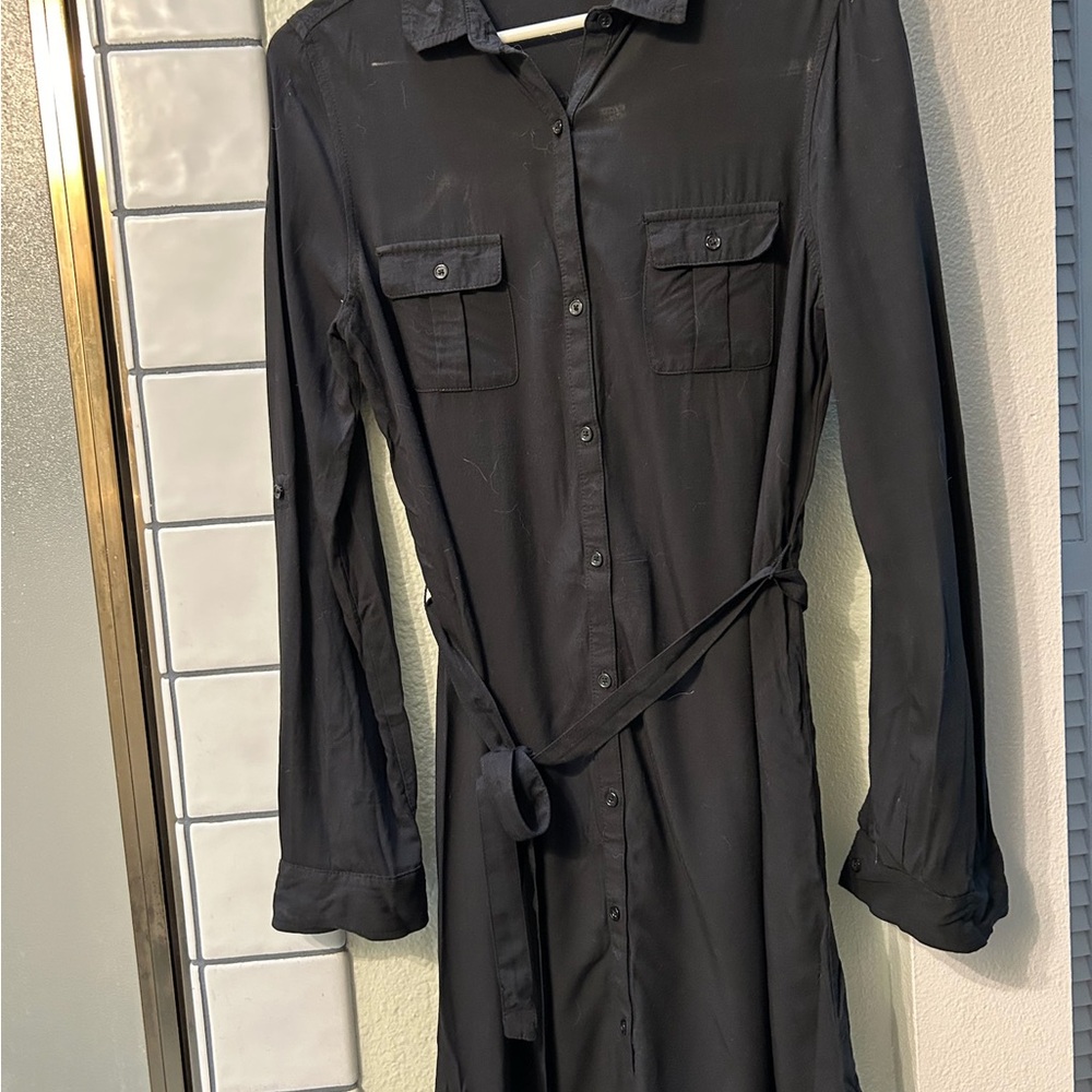 Old Navy Black Long Sleeve Dress